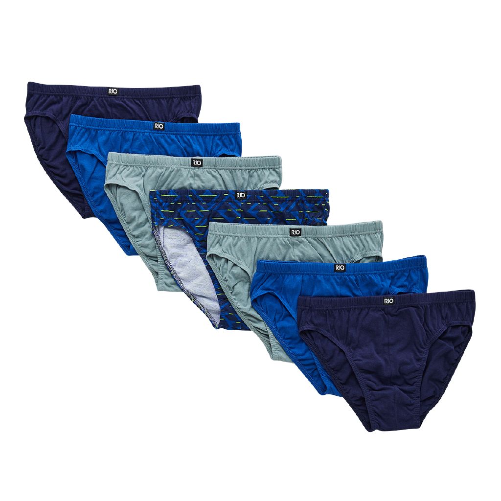 Rio Men's Briefs 7 Pack Blue S24 0LN The Warehouse