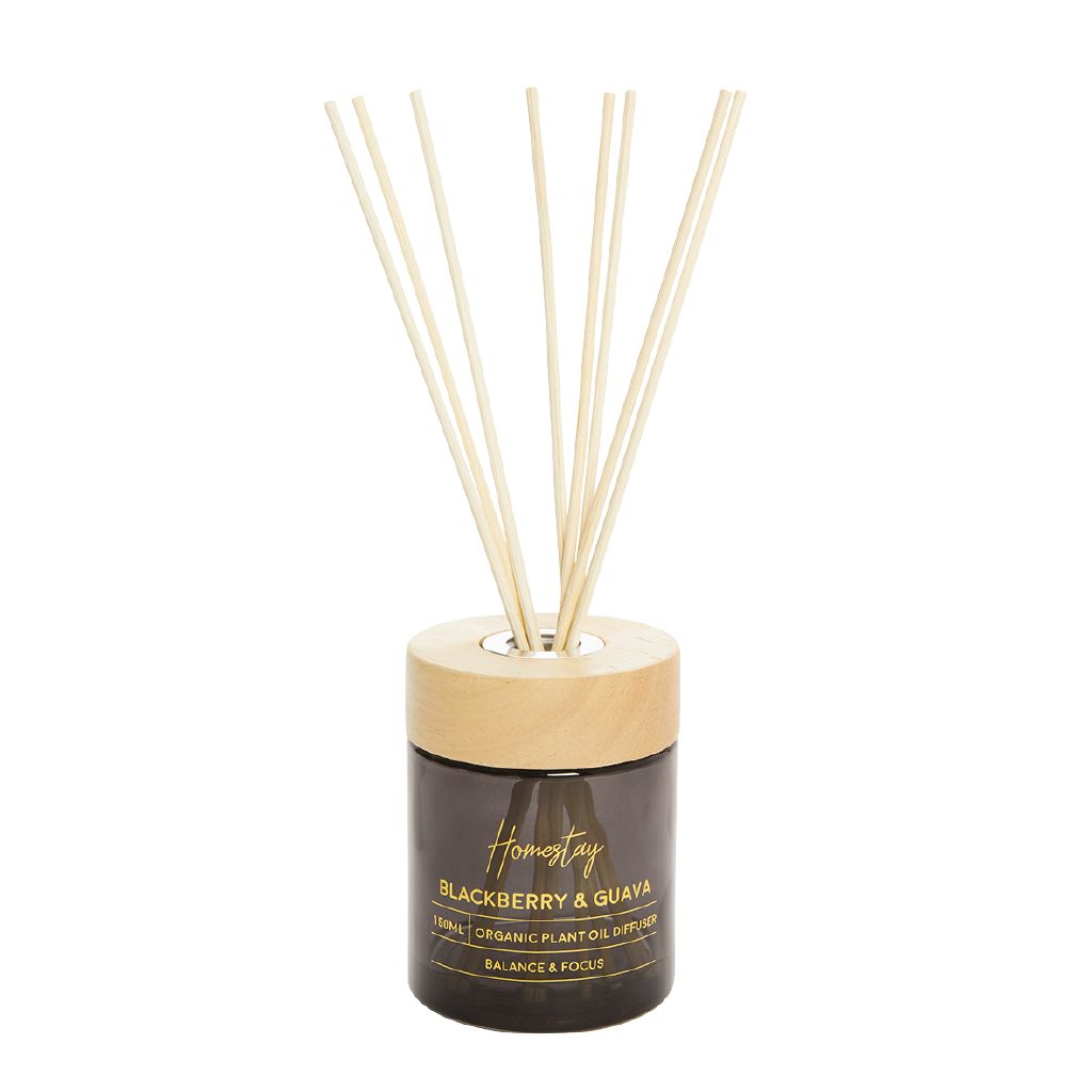 Living & Co Homestay Diffuser Vanilla Pod 150ml Black The Warehouse