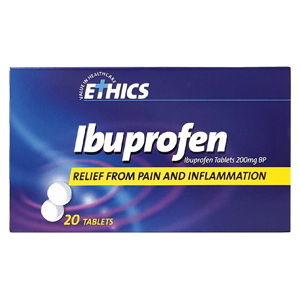 Ethics Ibuprofen 200mg Tablets 20s The Warehouse
