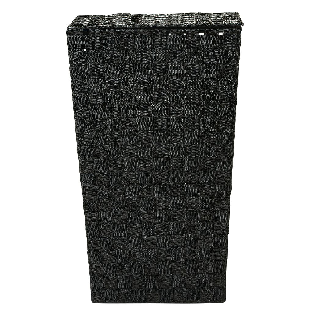Living & Co Woven Hamper Black