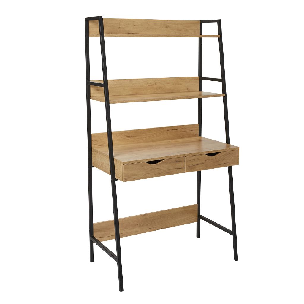 Workspace Desk with Shelves The Warehouse