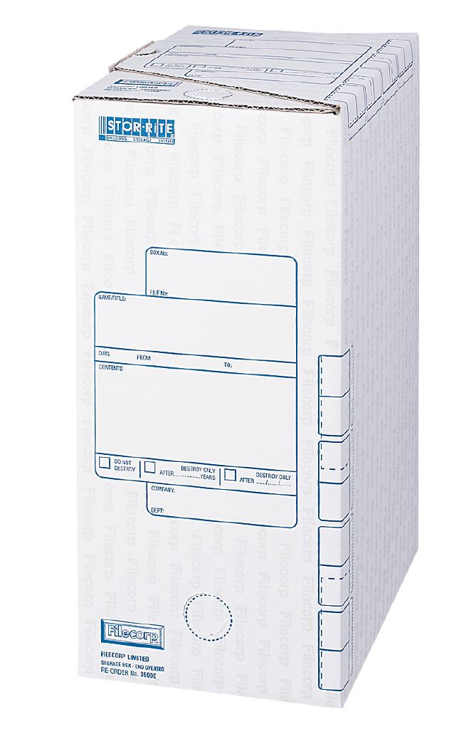 Filecorp Storerite Open End Storage Box White White | The Warehouse