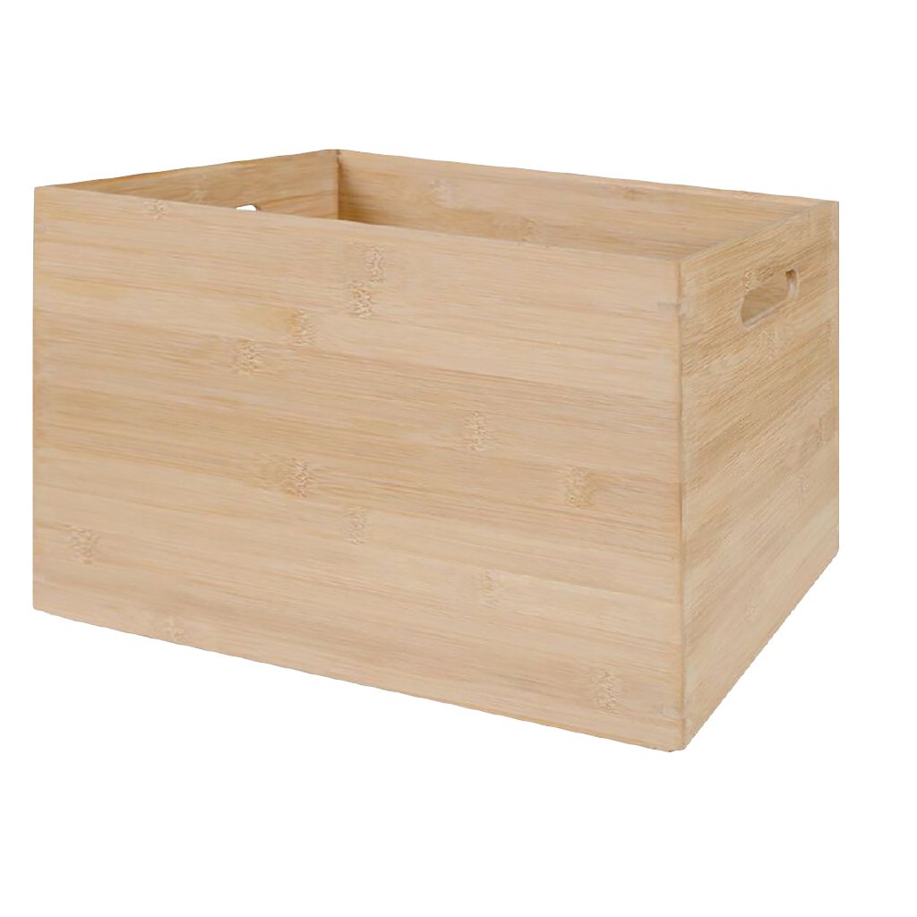 Living & Co Natural Bamboo Storage Box Extra Large The Warehouse