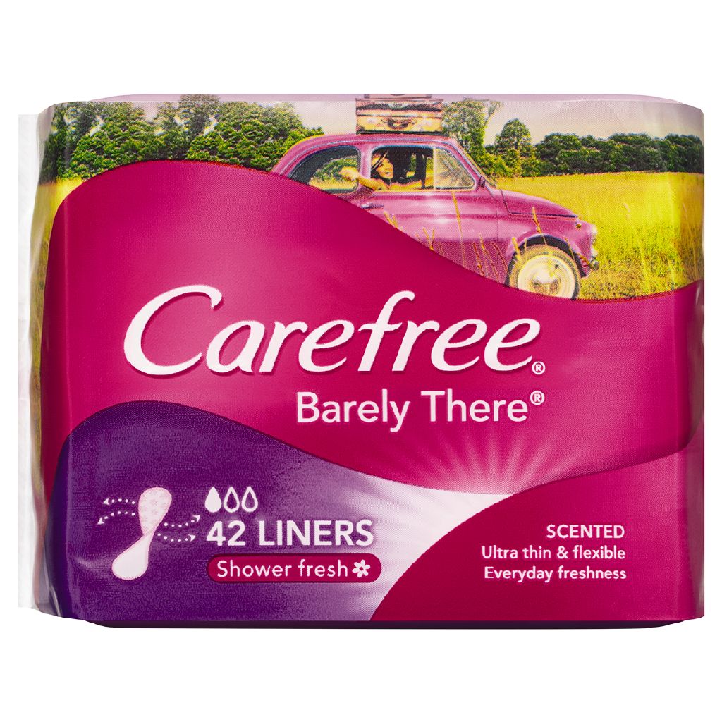 Carefree Barely There Scented Liners 42 Pack The Warehouse