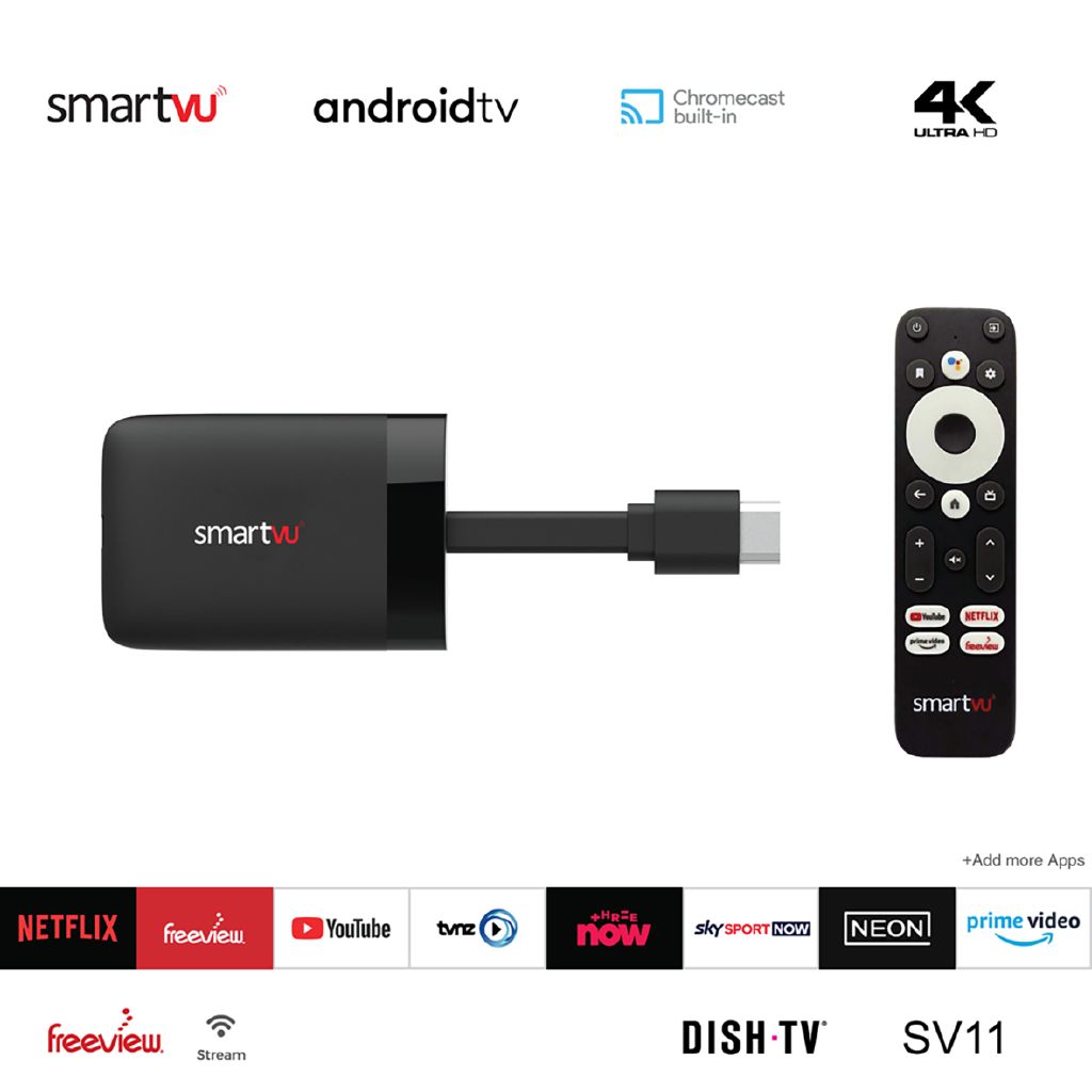 DishTV SmartVU Android TV Freeview Dongle 4K The Warehouse