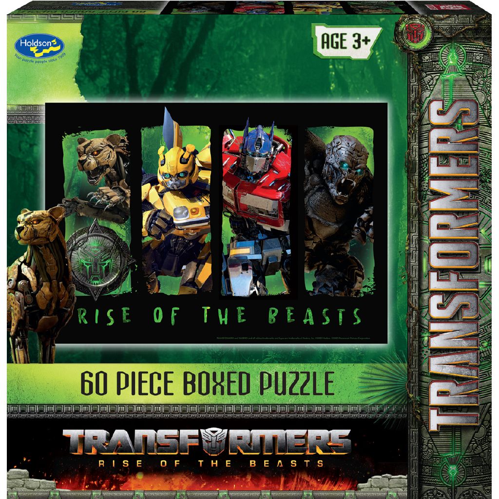 Transformers Rise of the Beast Puzzle 60 Piece Assorted The Warehouse