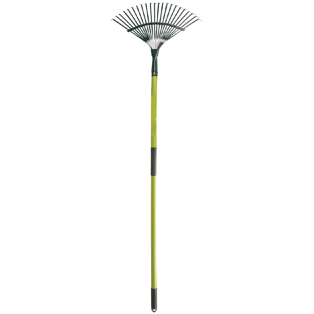 McGregor's Metal Leaf Rake with Hollow Fibreglass Shaft 22 Teeth | The ...