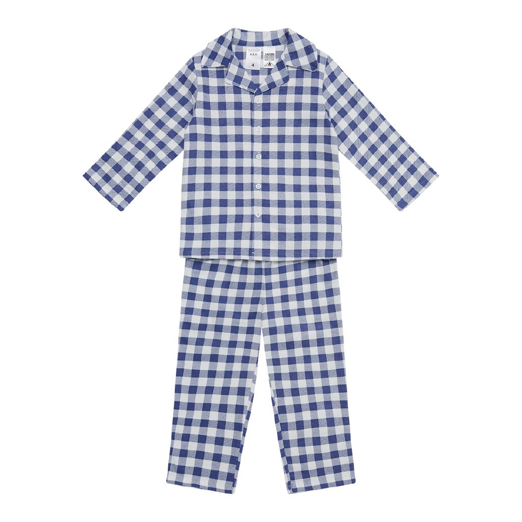 H&H Boys' Flanelette Button Up Pyjama Set