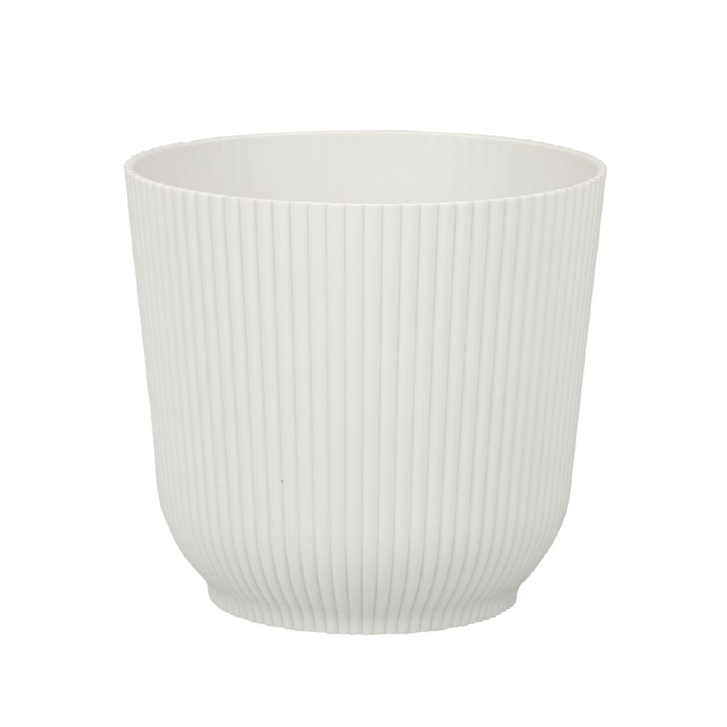 Kiwi Garden Classic Rib Pot Rec White 18cm White | The Warehouse