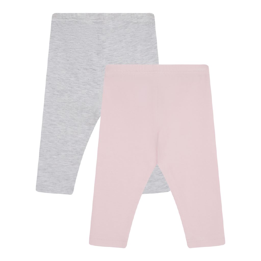 Young Original Babys' Plain Leggings 2 Pack Pink Light The Warehouse