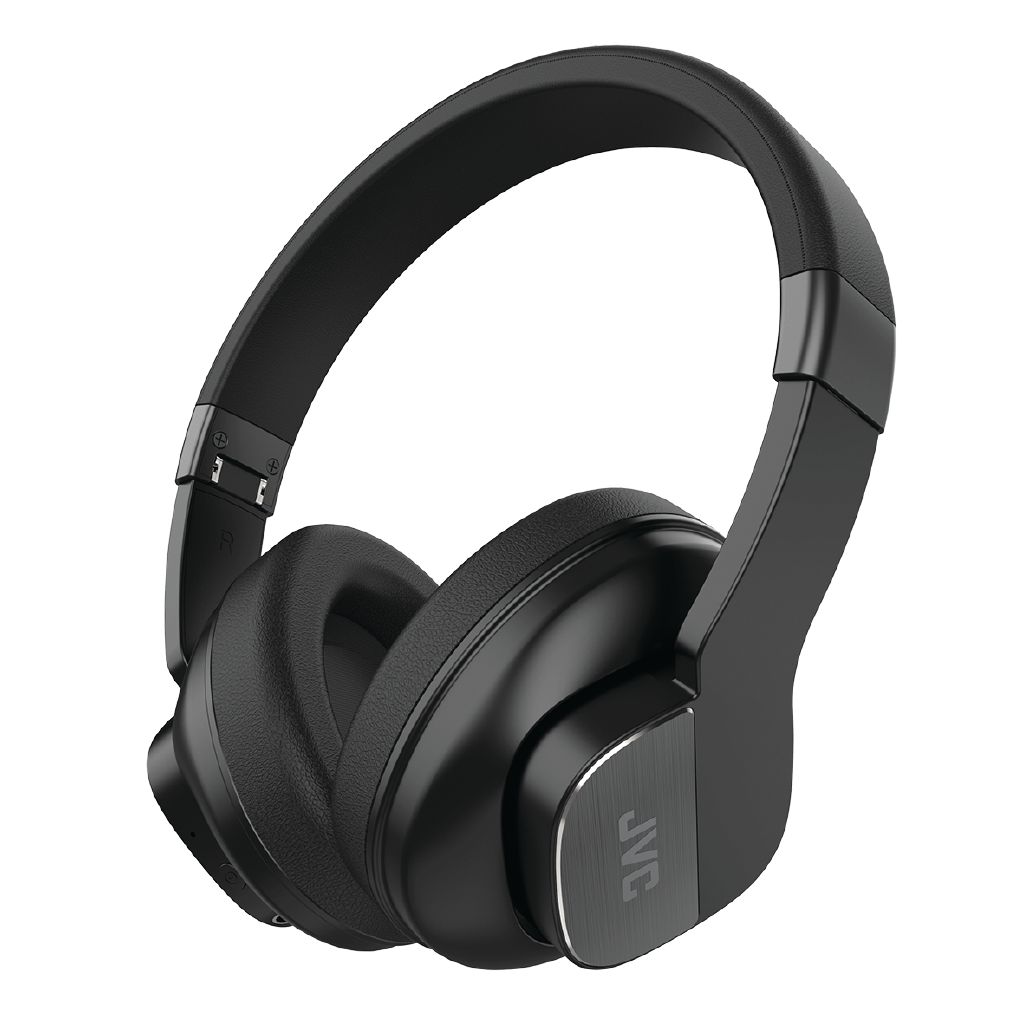 JVC Wireless Noise Cancelling Headphones Black Black The Warehouse