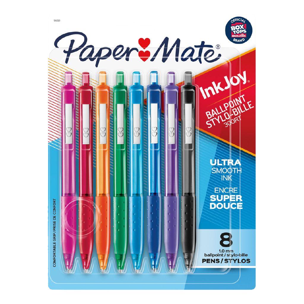 Paper Mate InkJoy Ballpoint Pen 8 Pack Assorted Assorted The Warehouse