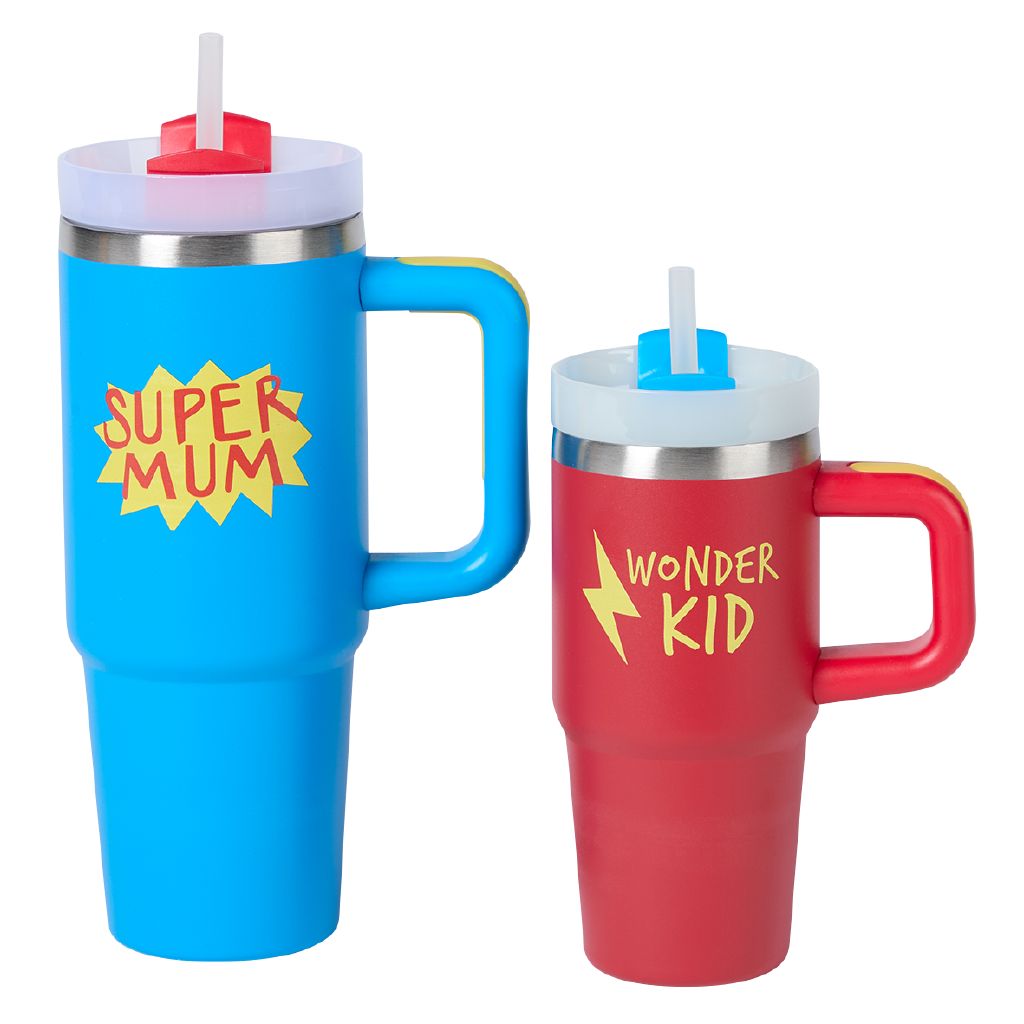 Seymours Versa Sipper Cup Mothers Day Twin Pack Super Mum