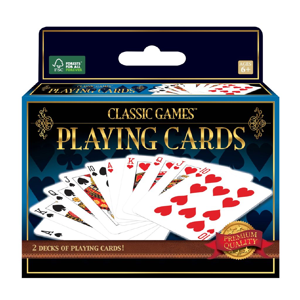 Classic Games 2 Decks Playing Cards The Warehouse