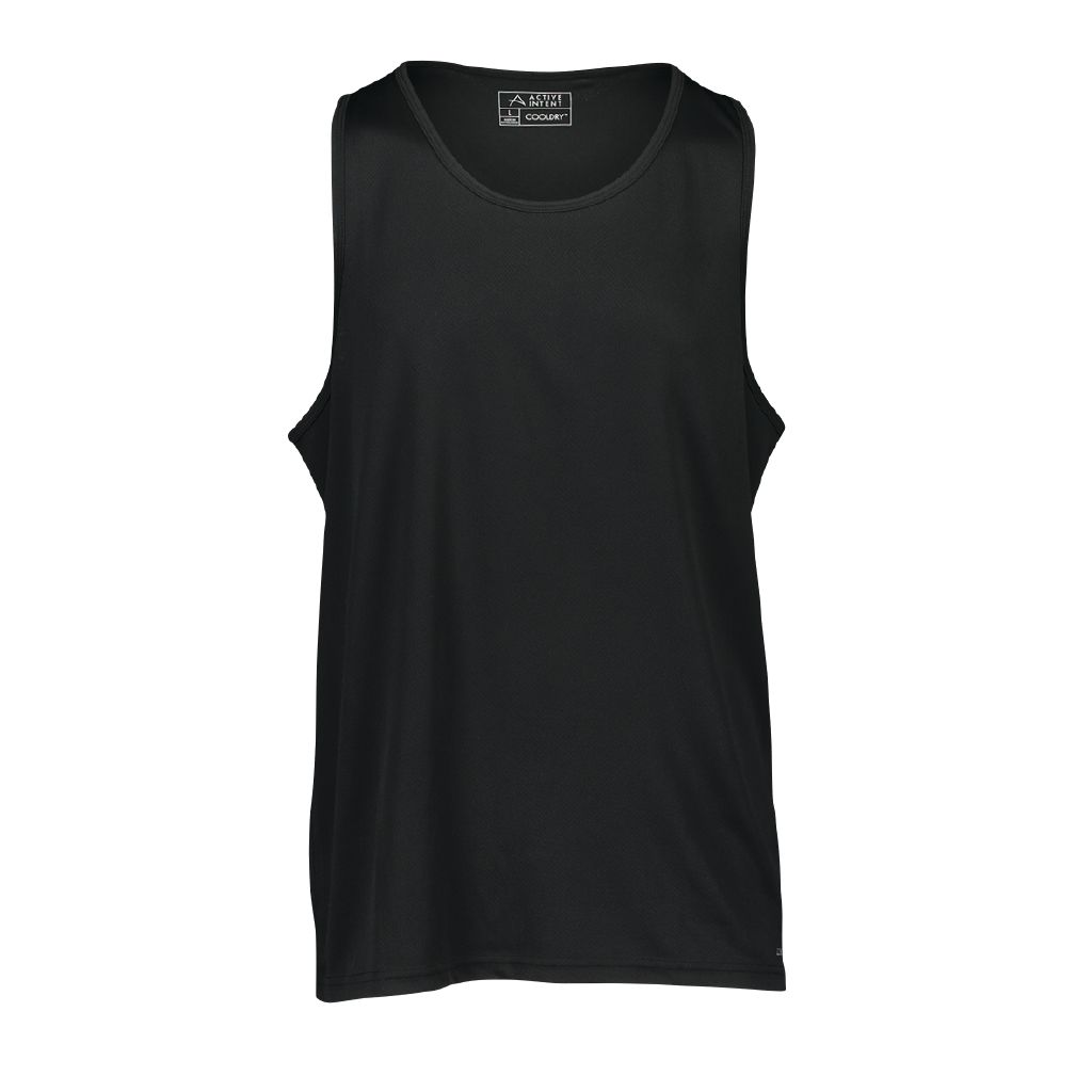 Active Intent Men's Cooldry Singlet Black The Warehouse