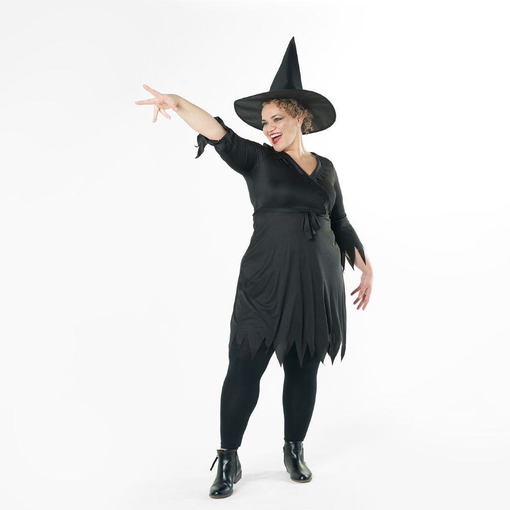 Amscan Damen-Hexenkostüm Größe 8-10 – Robe Mit Kapuze, Komplettes Set