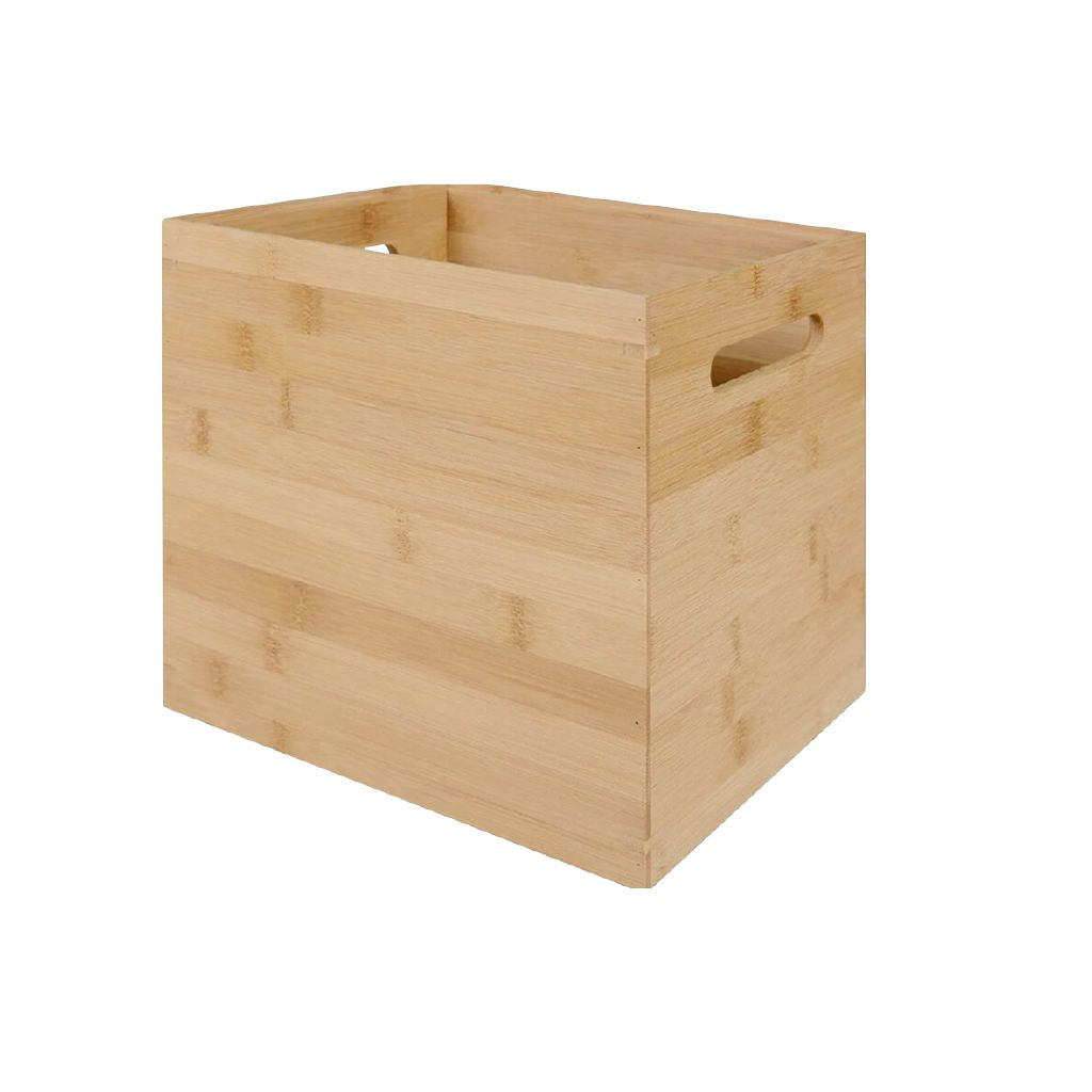 Living & Co Natural Bamboo Storage Box Medium The Warehouse