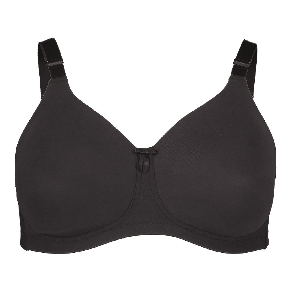 H&H Women's Comfort DDG Wirefree Soft Cup Bra Black The Warehouse