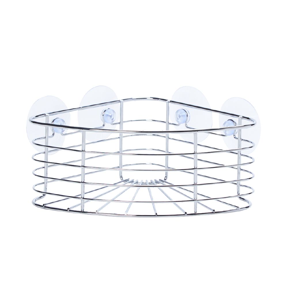 Living & Co Shower Caddy Corner Silver The Warehouse
