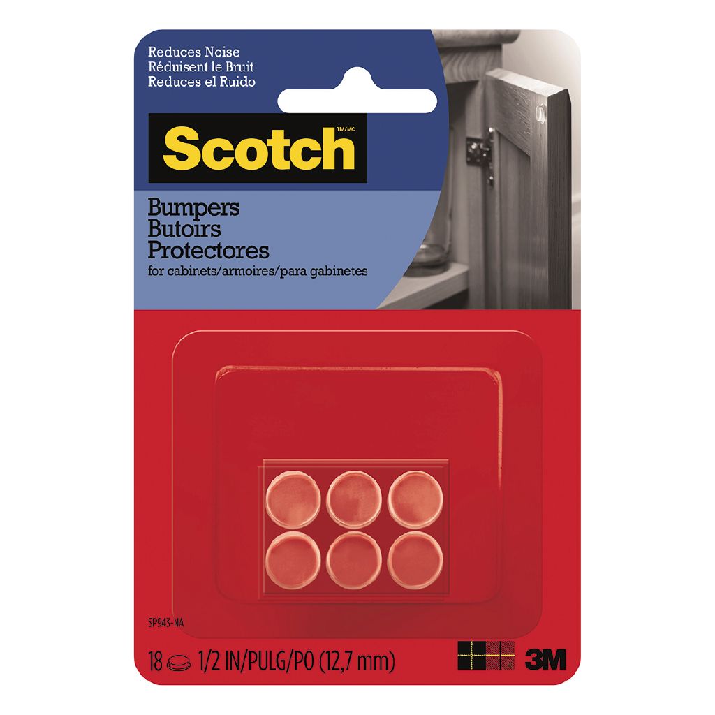 Scotch 751ES SelfStick Rubber Pads Clear 18 Pack The Warehouse