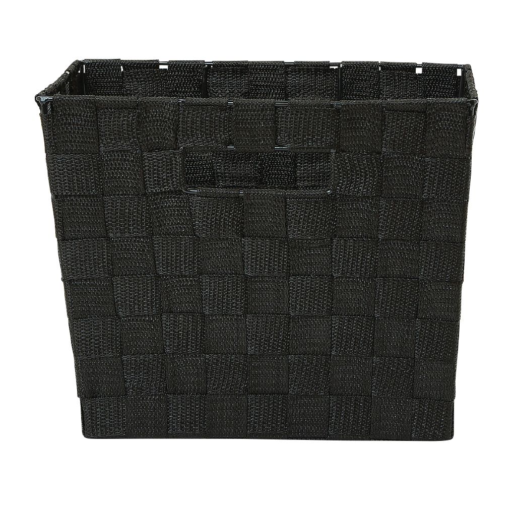 Living & Co Woven Basket Black Medium Black The Warehouse