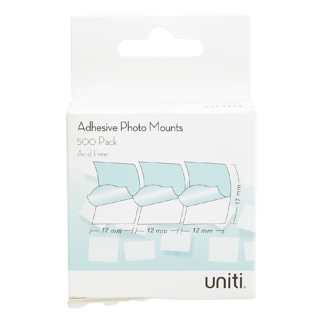Uniti Photo Mounts White 500 Pack White The Warehouse