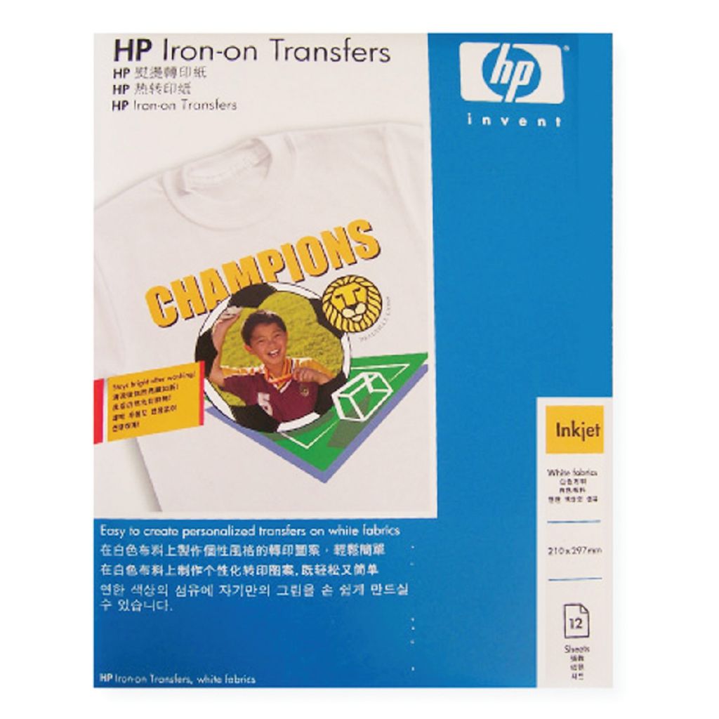HP Iron On Transfer C6065A 12 Pack Black The Warehouse