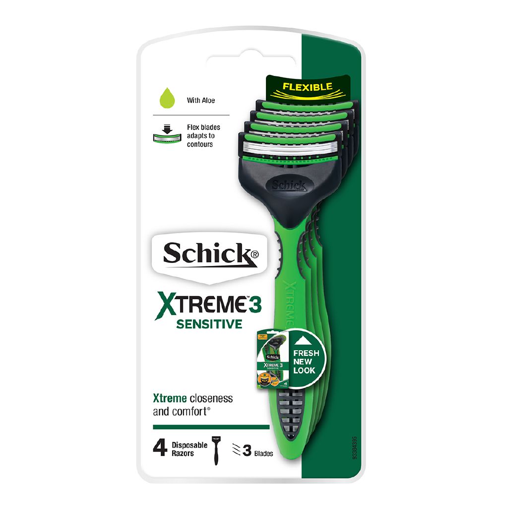 Schick Xtreme3 Disposable Razor Sensitive 4 pack The Warehouse