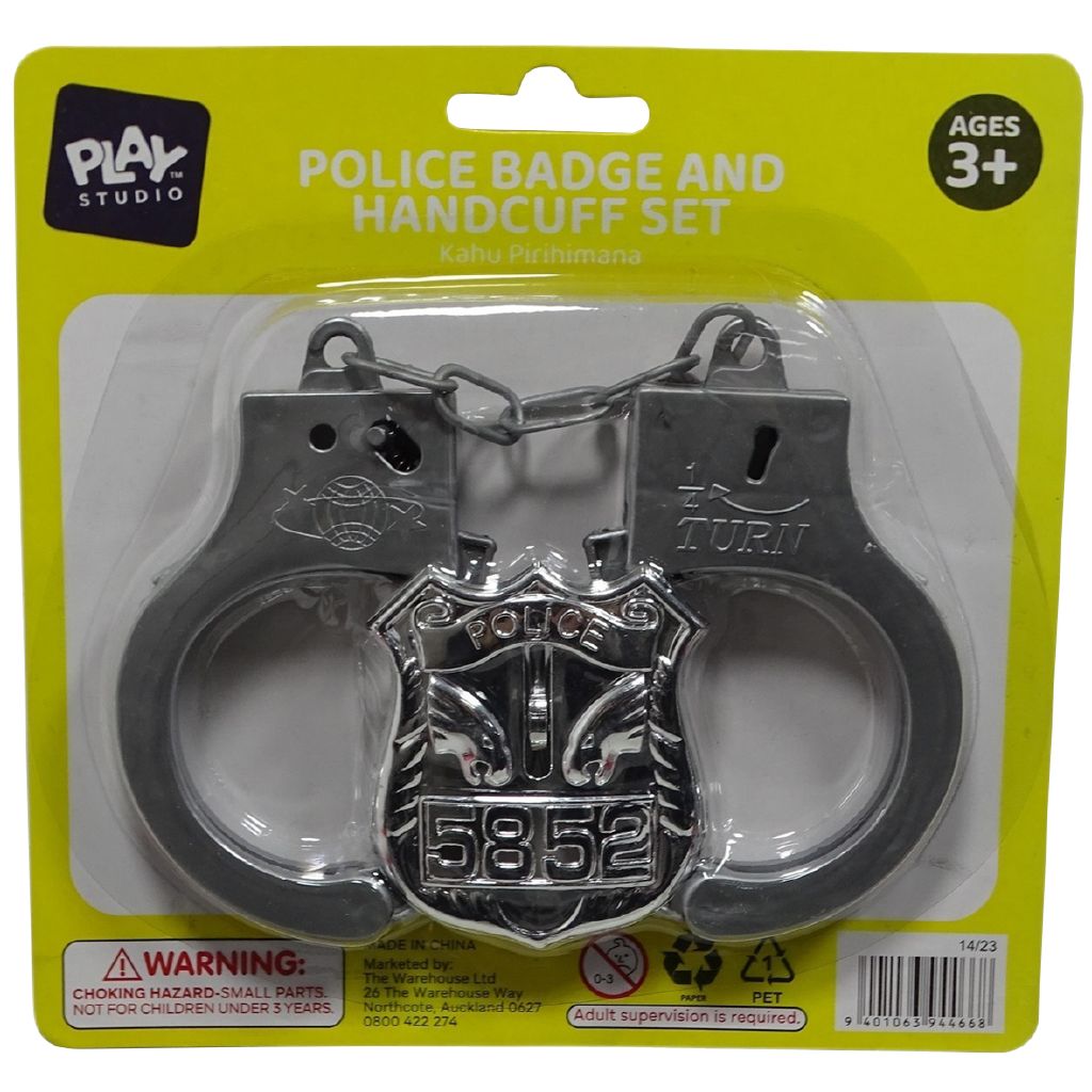 Play Studio Police Badge & Handcuff Set | The Warehouse