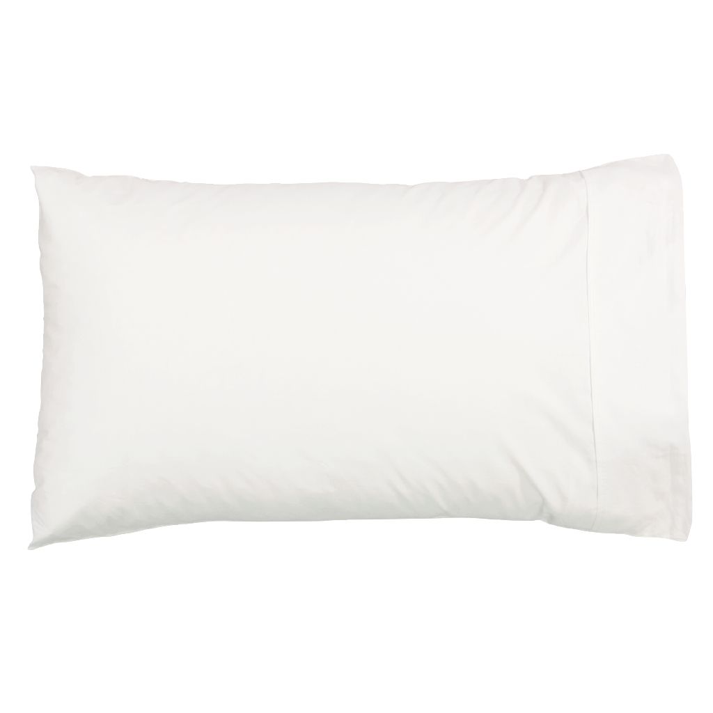 Living & Co Pillowcase 400TC Cotton 48cm x 73cm White The Warehouse