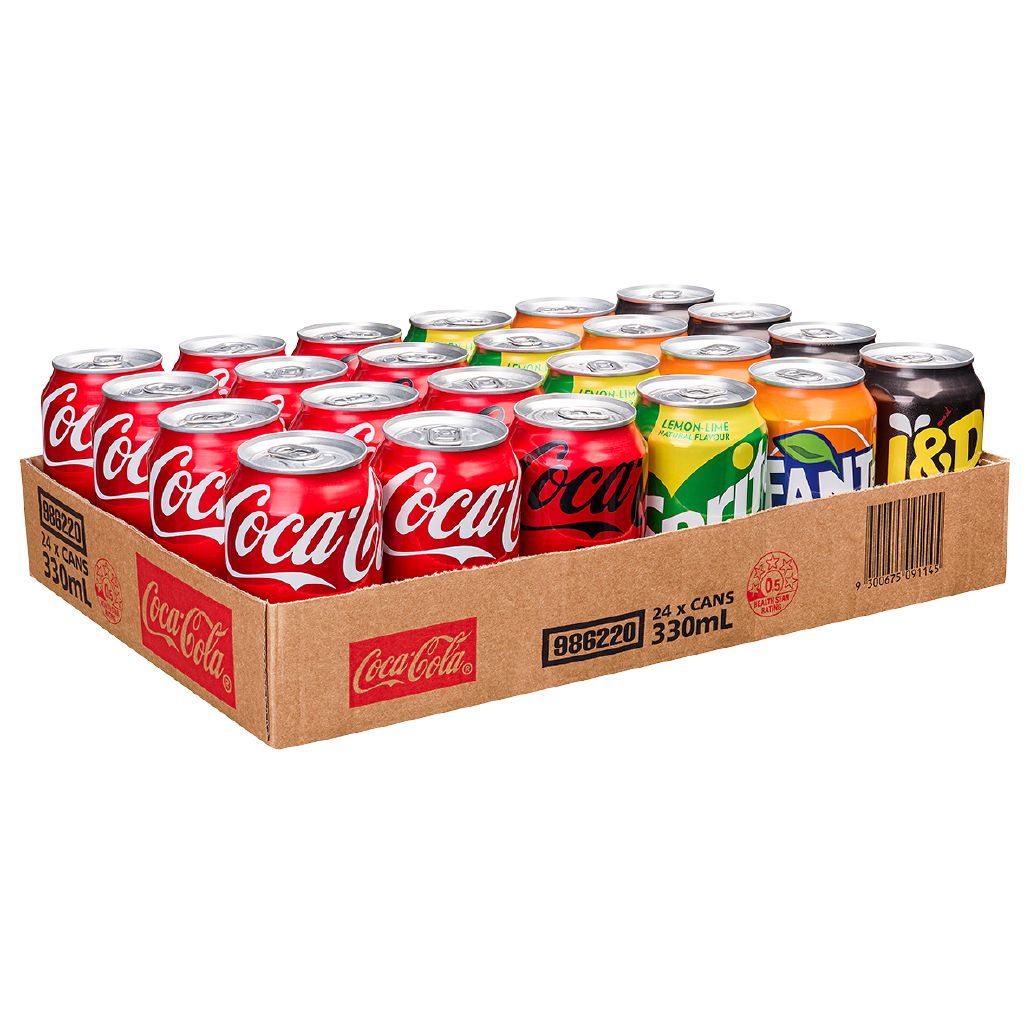 Coca Cola Can Mixed Tray 330ml 24 Pack The Warehouse