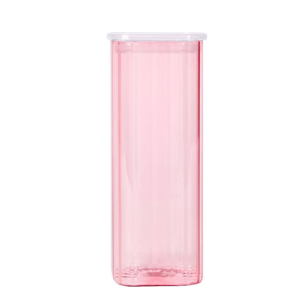 Living & Co Glass Canister Pink 2L