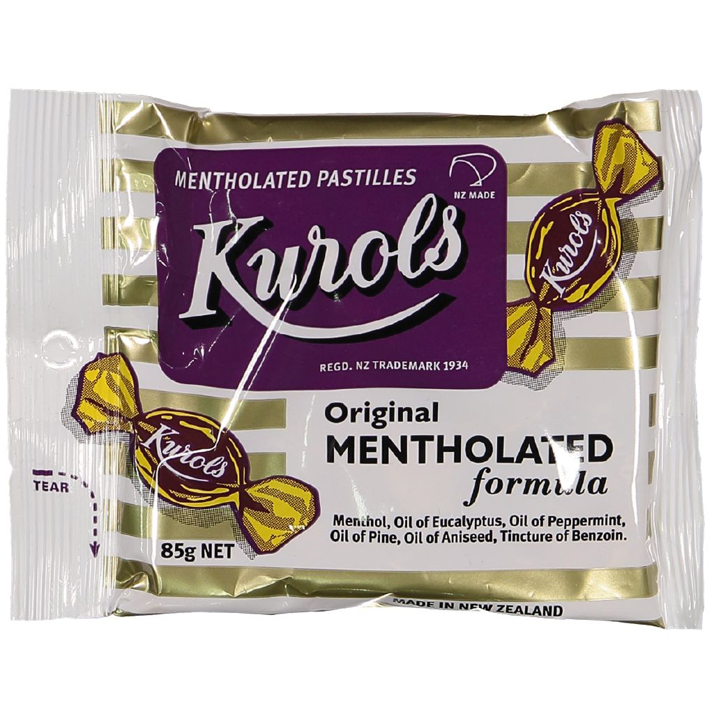 Mayceys Kurols Mentholated Lozenges 85g The Warehouse