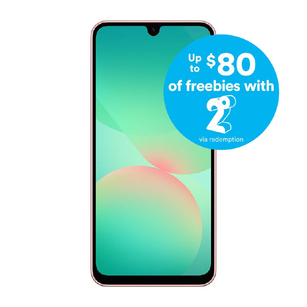 Samsung Galaxy A26 5G with 2degrees SIM Peach