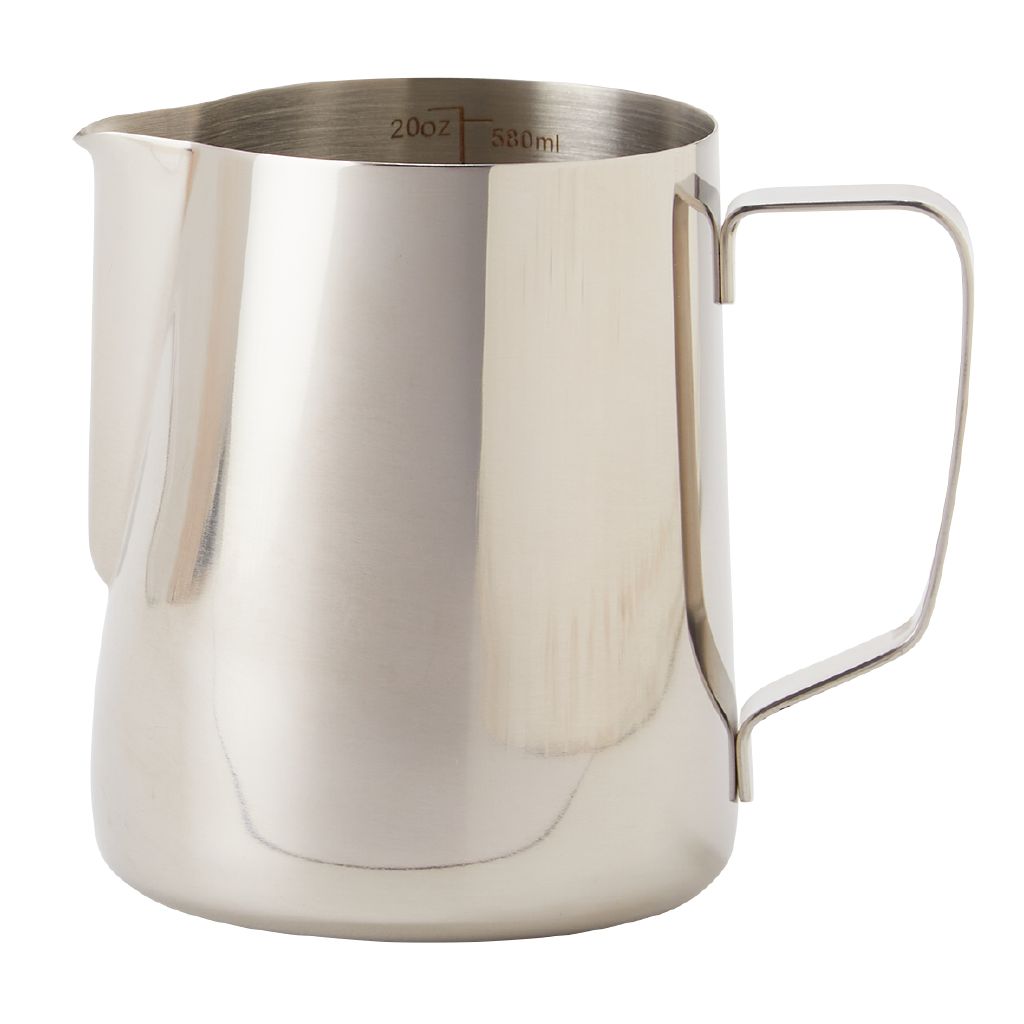 Living & Co Milk Frothing Jug Stainless Steel 600ml Stainless Steel