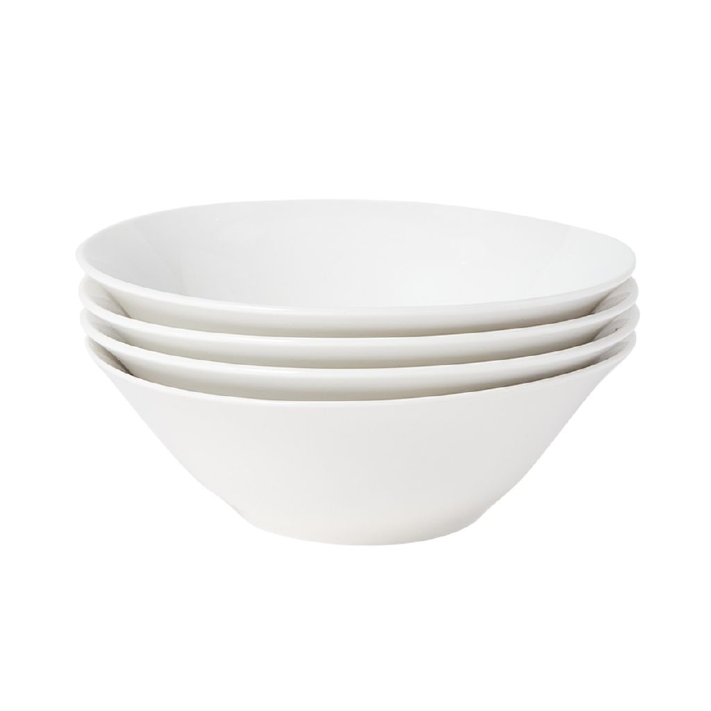 Living & Co Essential Bowl 17cm 4 Pack White The Warehouse
