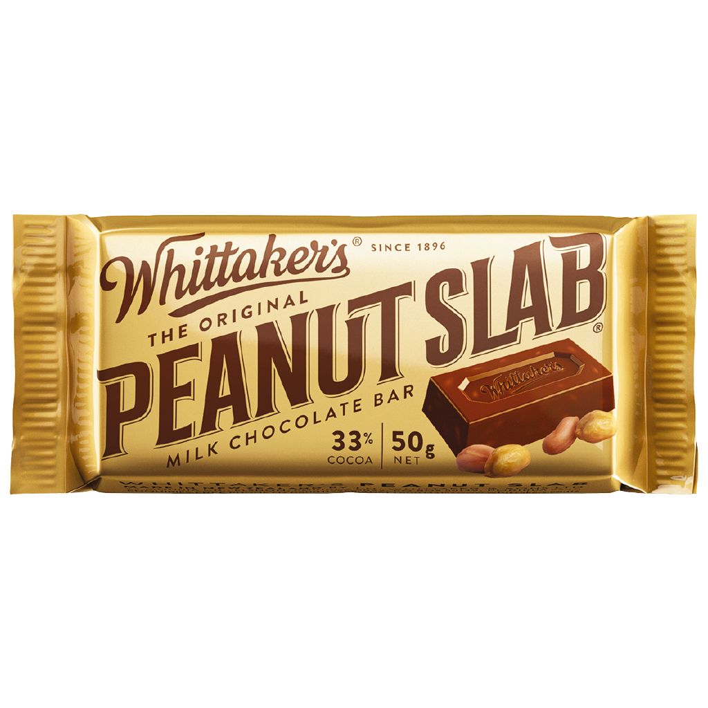 Whittaker's Original Peanut Slab Single 50g The Warehouse