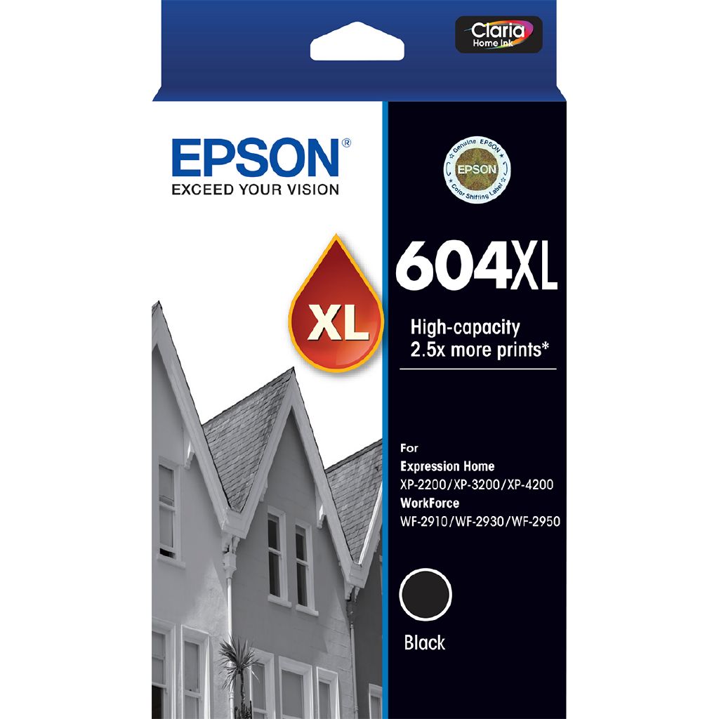 Epson Ink 604XL Black 500 Pages Black The Warehouse