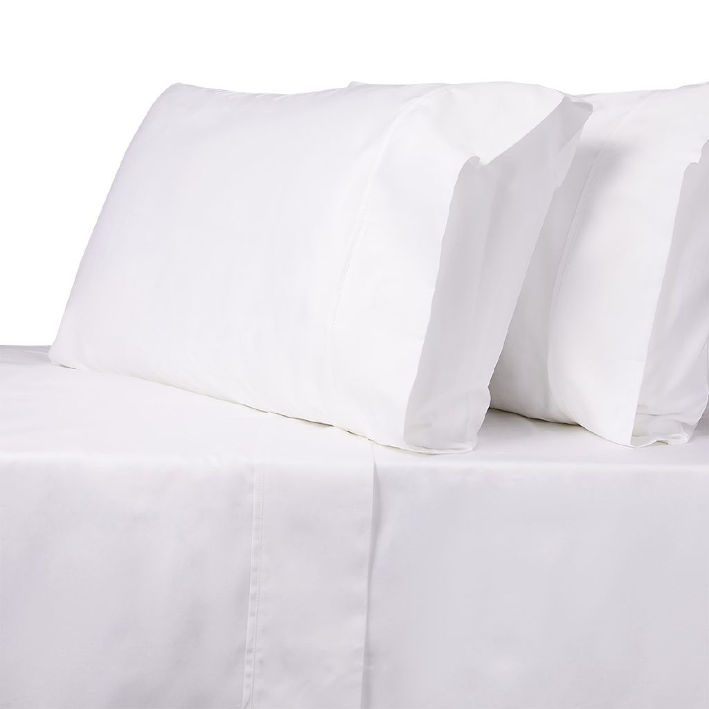 Living & Co 500TC Egyptian Cotton Sheet Set White White The Warehouse