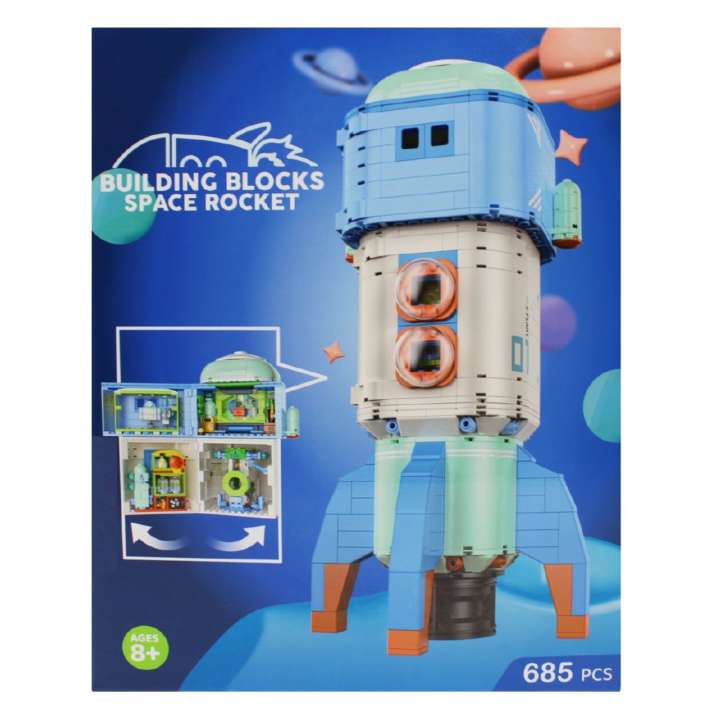 Building Block Space Rocket | The Warehouse