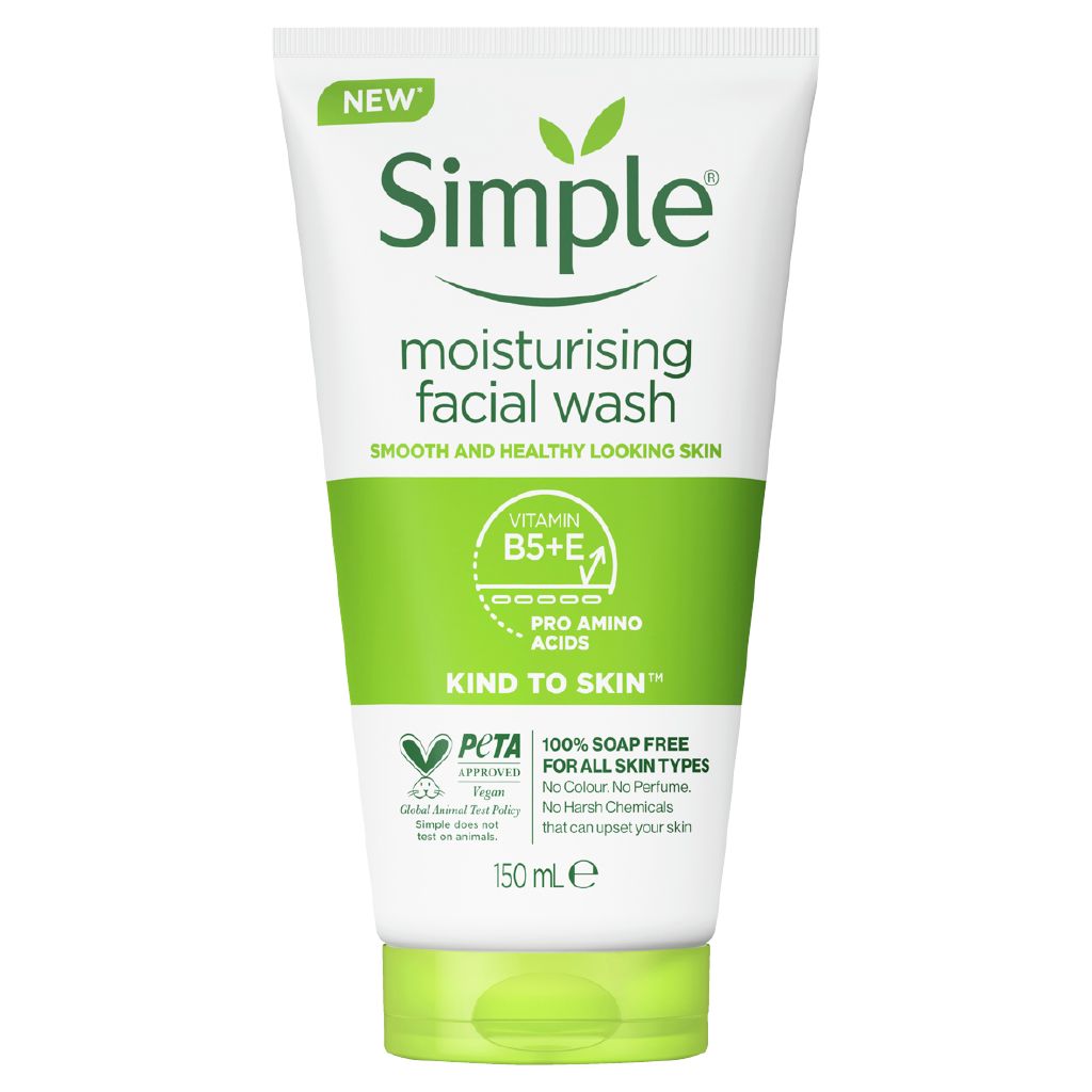 Simple Moisturising Foaming Facial Wash 150ml The Warehouse