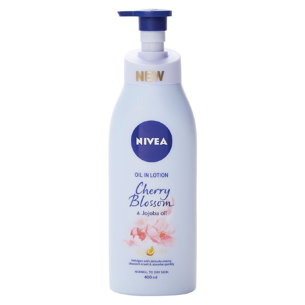Nivea Cherry Blossom & Jojoba Oil Body Lotion 400ml The Warehouse