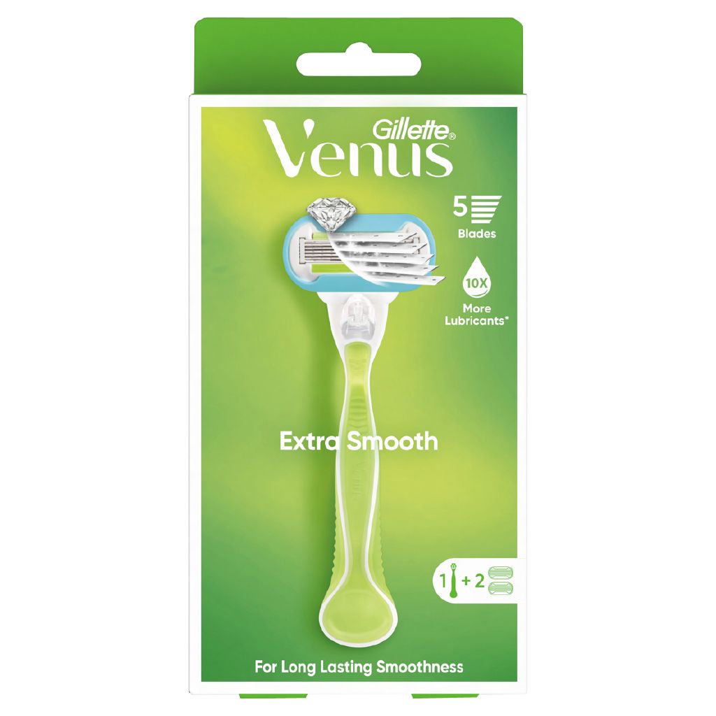 Gillette Venus Extra Smooth Razor 2up | The Warehouse