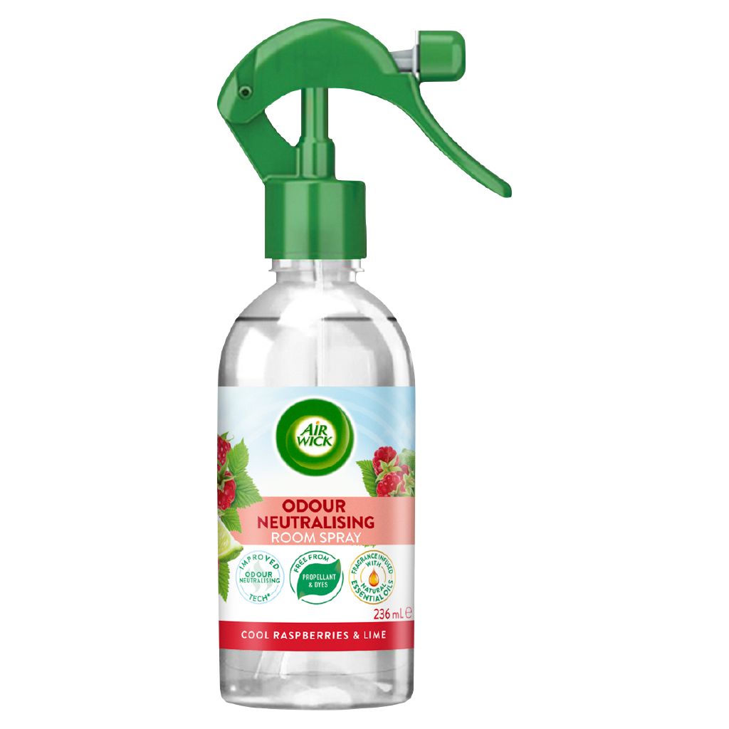 Air Wick Raspberry & Lime Odour Neutralising Room Spray 236ml 236ml The Warehouse