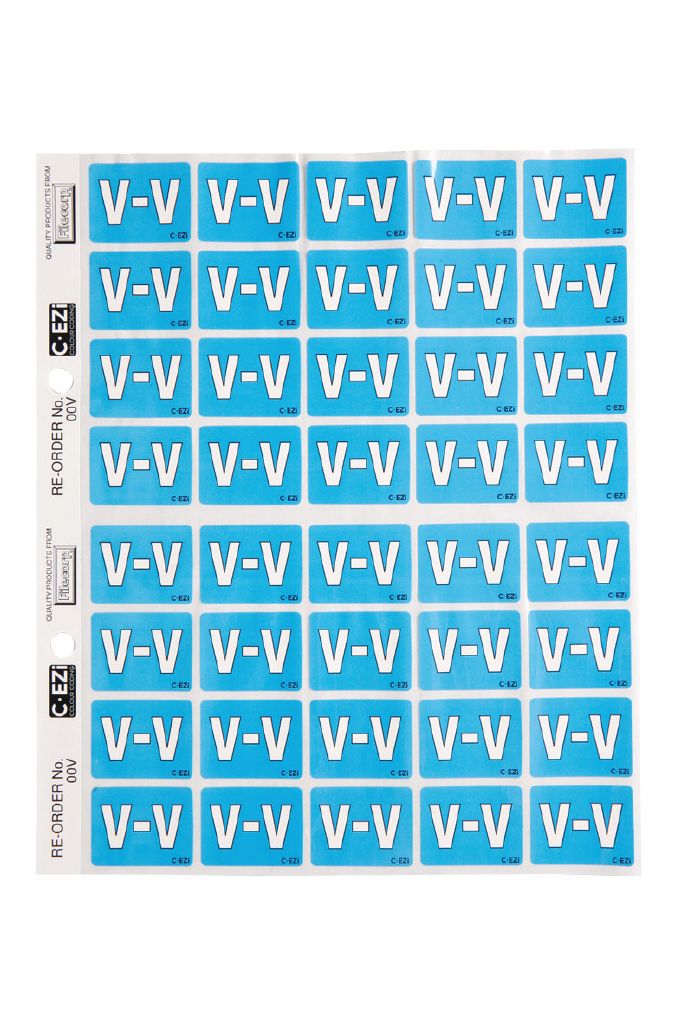 Filecorp Coloured Labels V Blue Mid Blue Mid | The Warehouse
