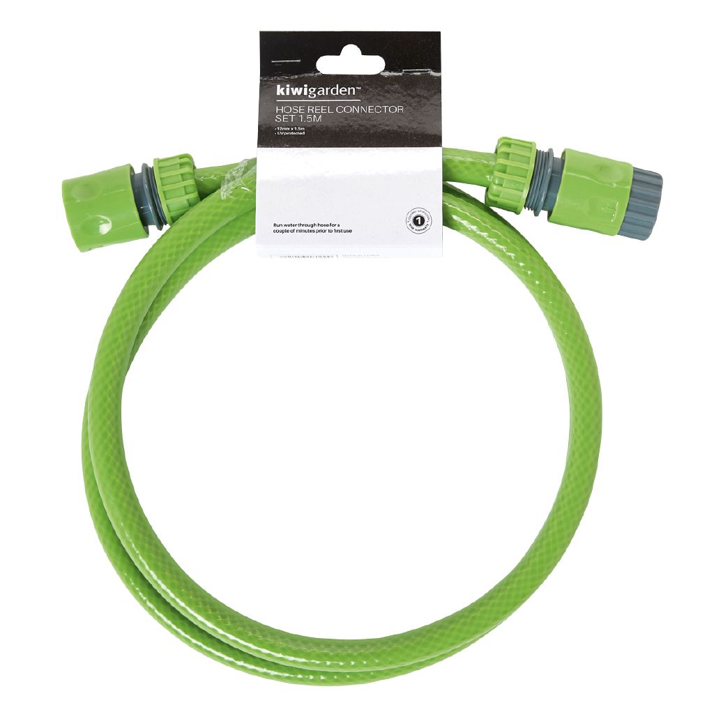 Kiwi Garden Hose Reel Connector Green 1.5m Green The Warehouse
