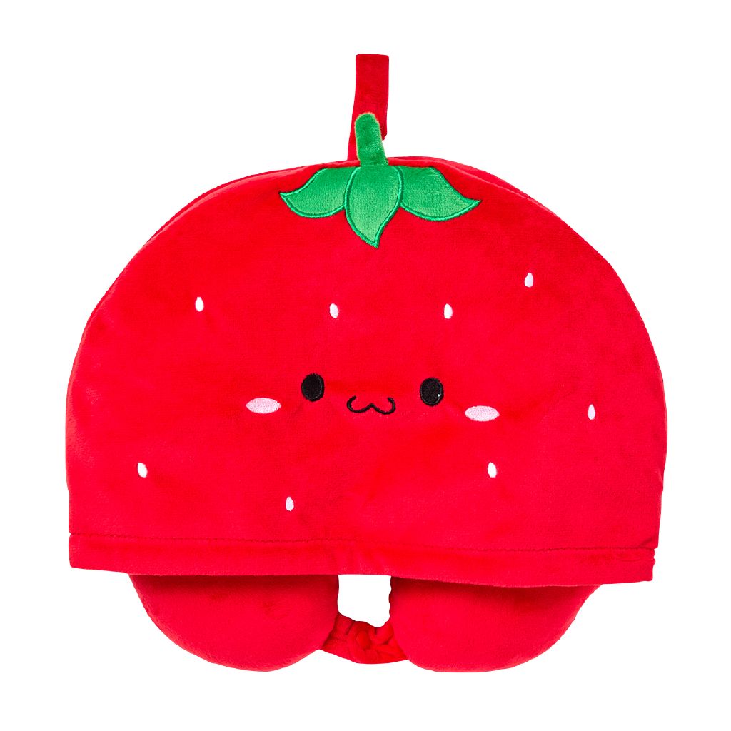 Living & Co Hooded Travel Pillow Strawberry