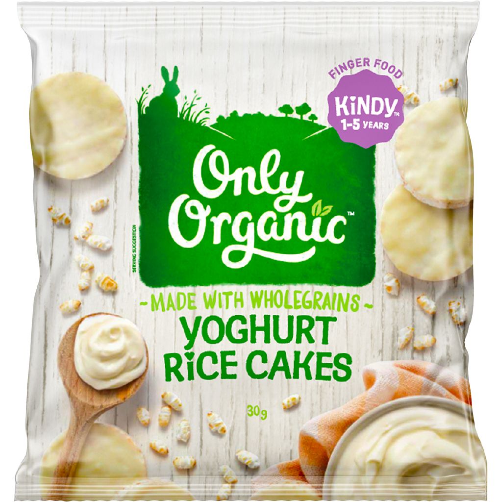 Only Organic Yoghurt Rice Cakes 30g The Warehouse