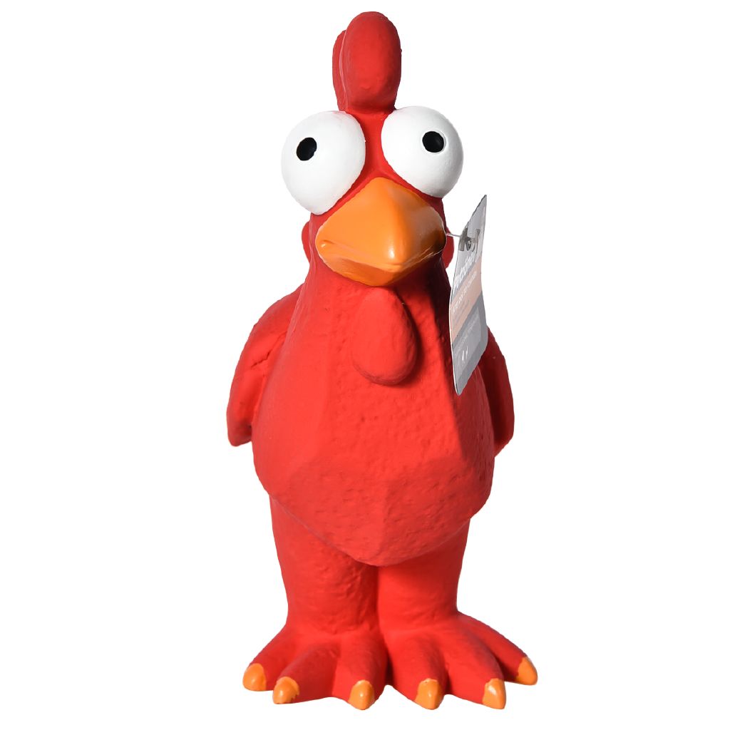 Petzone Dog Toy Chicken Latex Red Red The Warehouse