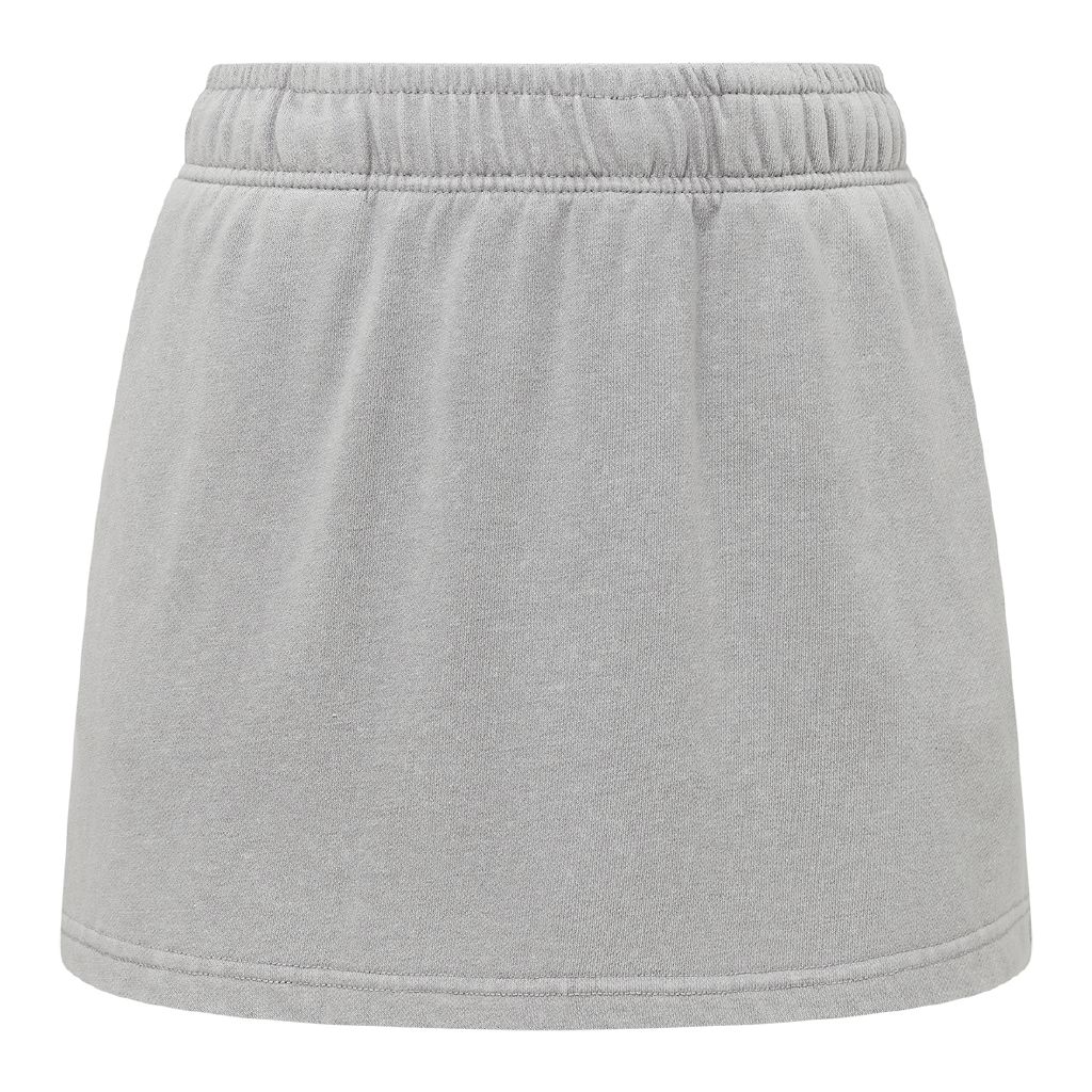 H&H Women's Acid Wash French Terry Mini Skirt Grey | The Warehouse